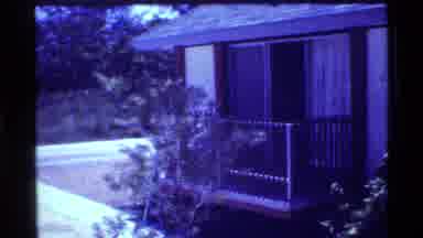 Florida USA (1973): Car Parked In A Open Garage Under A Modern House