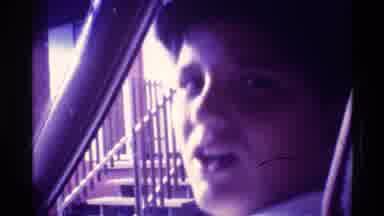 Florida USA (1973): Home Video Footage Of Boy Looking Incredulous And Then Trees