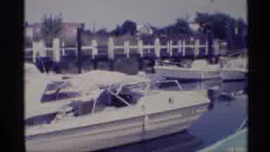 New York (1973): Boat Docked At A Marina