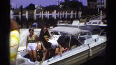 New York (1973): Group Of Women Getting Ready For Some Boat Time