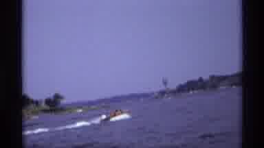 New York (1973): Man Sailing On The Water In A Boat
