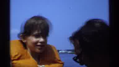 New York (1973): People Enjoying Their Day With Rafts And Water Lake