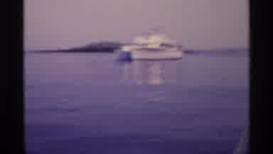 New York (1973): Archive Film Footage Of Boat On Lake