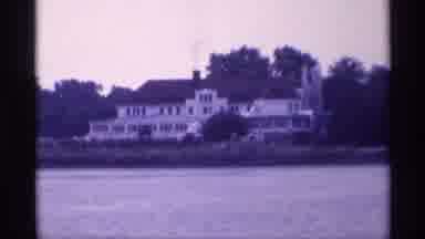New York (1973): View Of A White House On Island On A Clear Day
