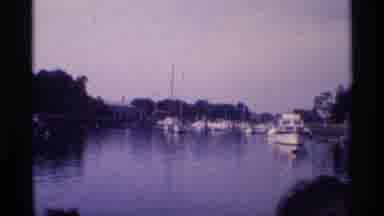 New York (1973): Canal Full Of Boats Leaving Out For The Day As On Goers Look On