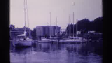 New York (1973): A Number Of Boats Are Staining In The Side Of The Rivers Was