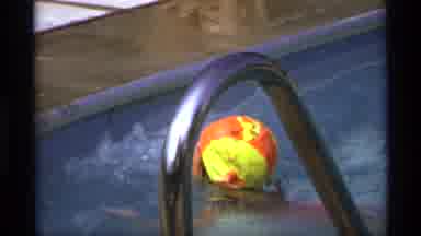 New York (1973): A Girl Swimming In The Pool And Having Some Difficulties While