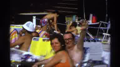 New York (1973): People On Waterside Wave At Camera