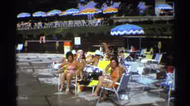 New York (1973): Friends Enjoying The Day Of At The Pool