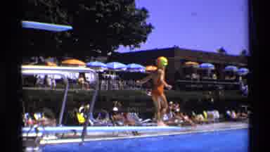 New York (1973): Dumb Girl Falls Into The Pool For Not Looking