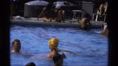 New York (1973): People Having Fun In The Pool A Little Bit Crowded