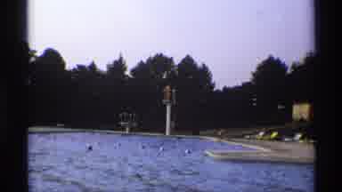 New York (1973): Kids And Families Having Fun And Swimming In A Public Pool During