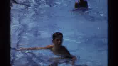 New York (1973): A Group Of Swimming Playing In The Huge Ground Playing Very