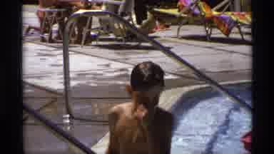 New York (1973): A Big Swimming Pool And The Huge Number Of Kids Are Playing