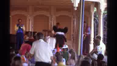 Orlando Florida (1974): Mickey Mouse Character Jumping On Stage To Dance With A