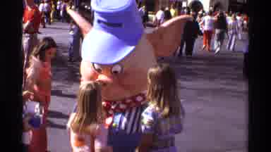 Orlando Florida (1974): Man In Pig Costume Representing A Food Company