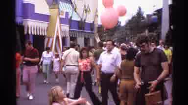 Orlando Florida (1974): People Enjoy Disney Park Walking And On Boat With Family