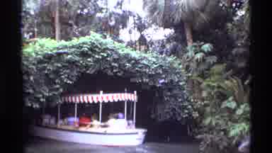 Orlando Florida (1974): Boat Ride Through Tunnel Covered With Vegetation Display