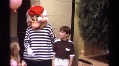 Orlando Florida (1974): One Of The Seven Dwarfs Playing Peek-A-Boo With A Little