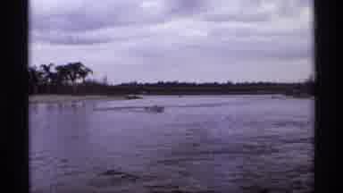 Orlando Florida (1974): Man Riding A Jet Ski On The Lagoon Late In The Morning