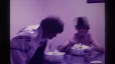 Kentucky (1976): Two Young Men Seated At A Table Dining Room With Two Bowls Placed