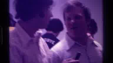 Kentucky (1976): Man Interviews The Other Man And Holds Up The Small Mic For Him