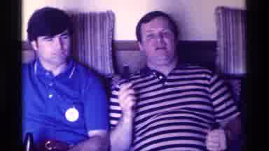 Kentucky (1976): Man Wearing Striped Shirt Interviews Man Wearing Blue Shirt With