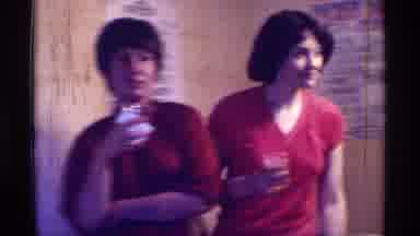 Kentucky (1976): Three People Two Men And A Woman Socializing Drinking Liquids One