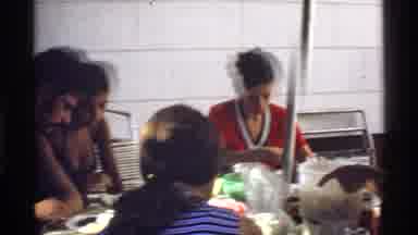 California (1978): Group Of Young Adults Having Dinner One Guy Three Women And One