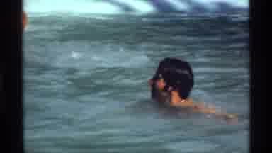 California (1978): Two Men Play Water Polo In A Backyard Swimming Pool