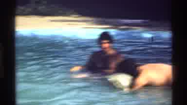 California (1978): A Friends Are Relaxing In The Swimming Pool With Great