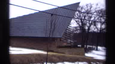 Madison Wisconsin (1966): A Large Building With A Triangular Roof