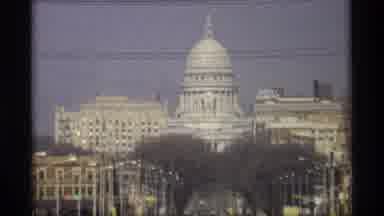 Madison Wisconsin (1966): Us Capitol Seen Beautifully Midst The City In Vintage