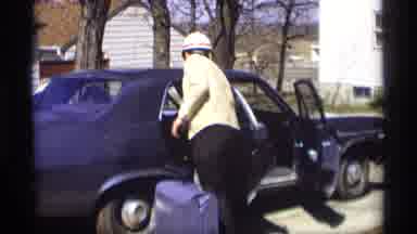 Madison Wisconsin (1966): A Man Getting Ready For His Construction Job