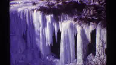 Chicago Illinois (1968): Icicles Spill And Drip Into Thin Air In The Middle Of