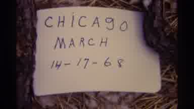 Chicago Illinois (1968): Place Month Date Information With Boat Docked In A River
