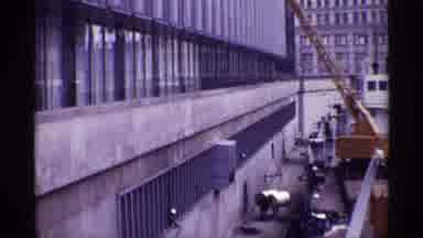 Chicago Illinois (1968): Industrial Crane Working On A Building The Crane Is