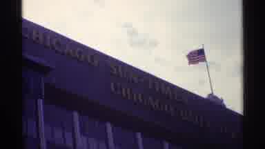 Chicago Illinois (1968): A Vintage And Classic Looking Old Buildings Stands Tall
