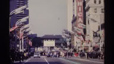 Chicago Illinois (1968): Packed Parade With Thousands Of People Sitting By