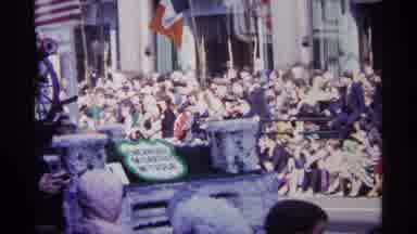 Chicago Illinois (1968): Float Parading Down Street In Front Of Spectators