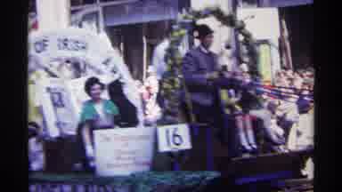 Chicago Illinois (1968): A Float Filled With People Pulled By Horses And One