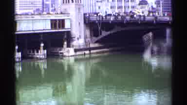 Chicago Illinois (1968): Water Bridge Crowd Packed Building Walking Pond Pictures