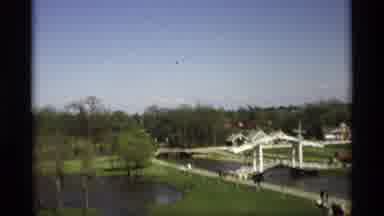 Holland Michigan (1969): Nice Open Green Park With Water Flowing