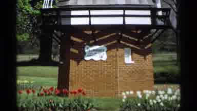 Holland Michigan (1969): Beautiful Windmill Surrounded With Colorful Flowers In