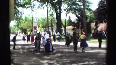 Holland Michigan (1969): People Dancing In Two Big Circles On A Sunny Day