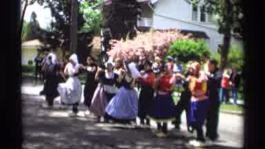 Holland Michigan (1969): A Group Of Ladies Dancing In The Middle If The Street And