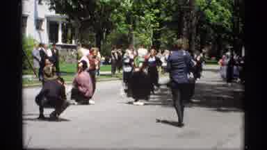 Holland Michigan (1969): A Group Of Ladies Dancing In The Middle If The Street And
