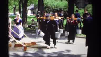Holland Michigan (1969): Amish Community Celebrates And Throwing With Water In The