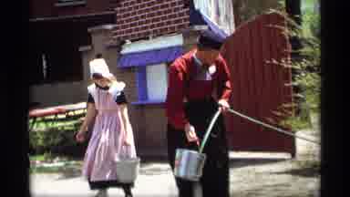 Holland Michigan (1969): Bygone Era People Cleaning Outside And Taking Care Of