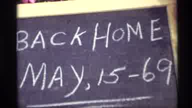 Holland Michigan (1969): Recording Showing A Blackboard With Some Writings On It